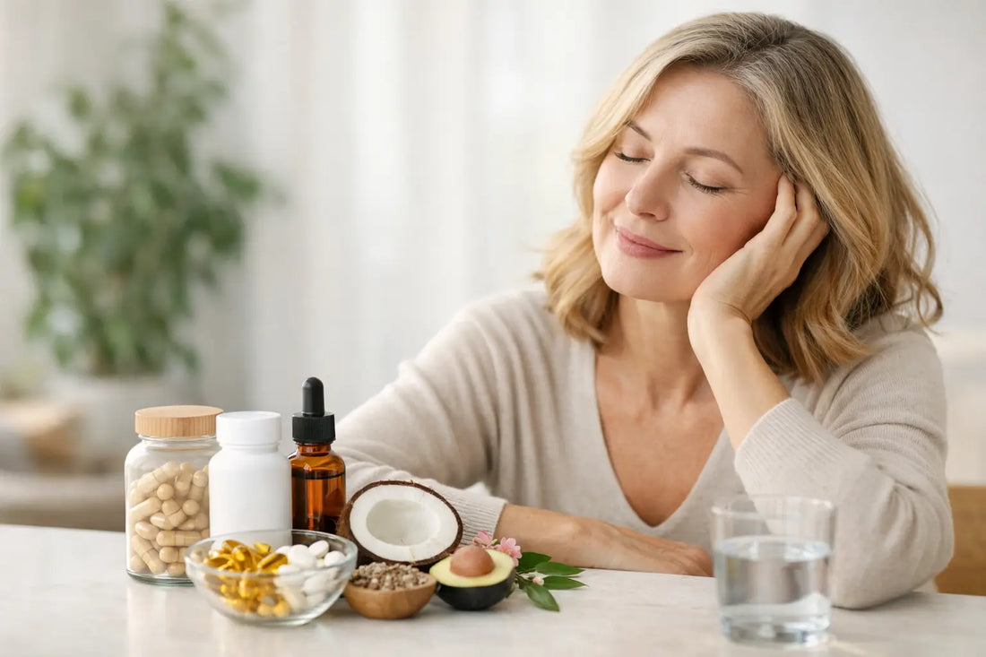 Suplementos para apoyo hormonal femenino perimenopausia