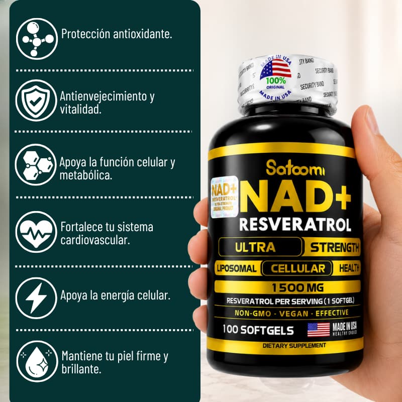 NAD + RESVERATROL® ANTI OXIDANTE