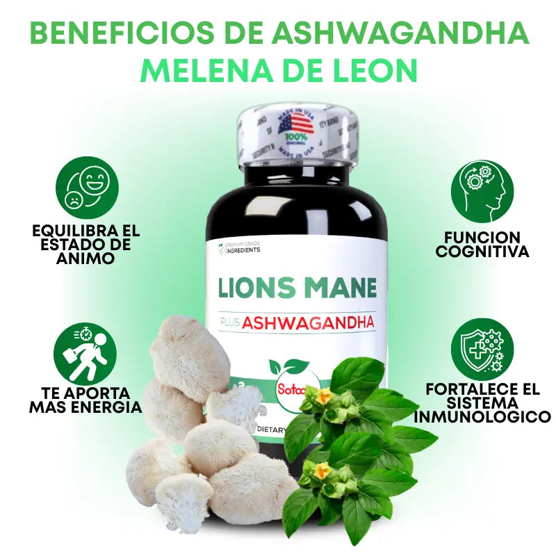 MELENA DE LEON + ASHWAGANDHA 90 Capsulas