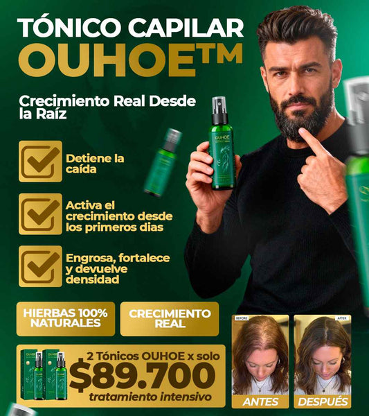Tonico Capilar Ouhoe - Crecimiento Real desde la Raíz